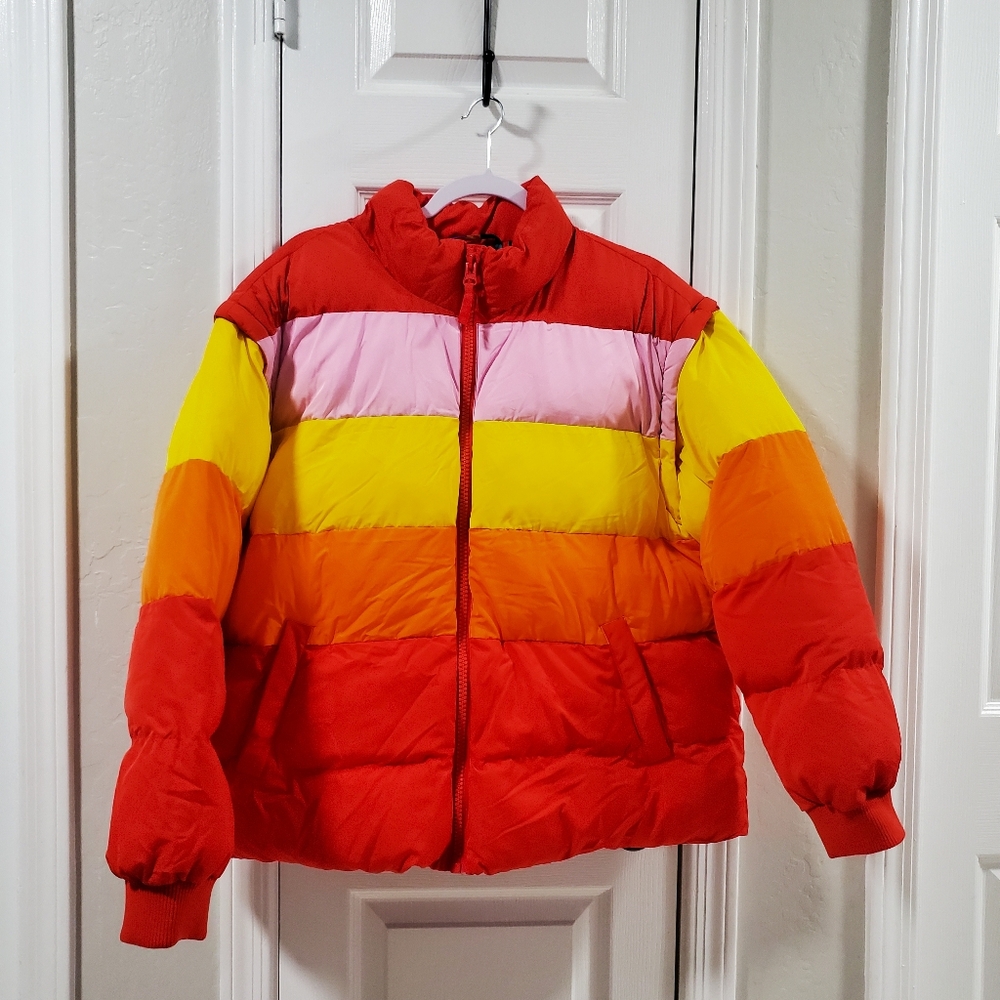 Lego Women's Red and Yellow Jacket A0076